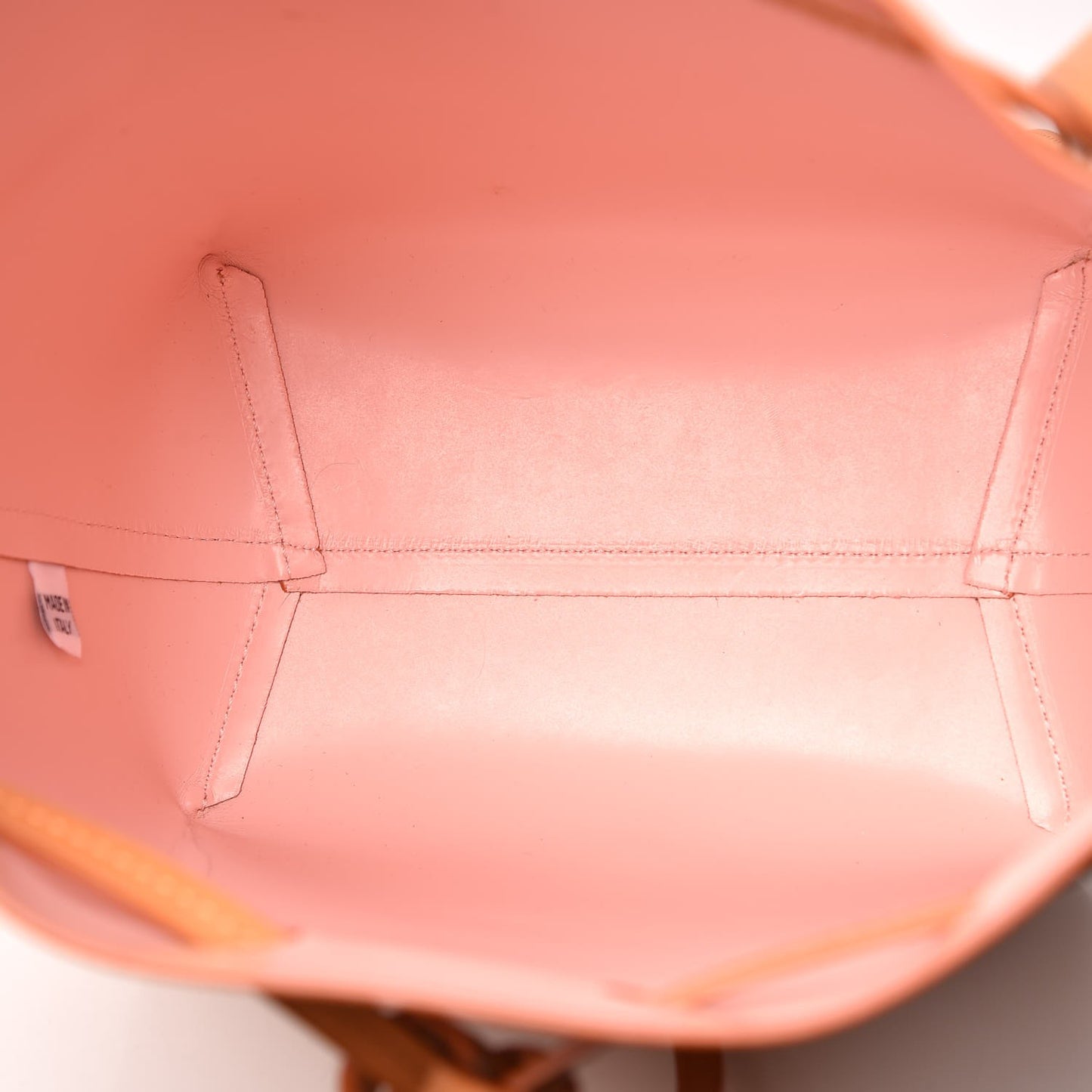 Vegetable Tanned Calfskin Mini Bucket Bag Camello Rosa