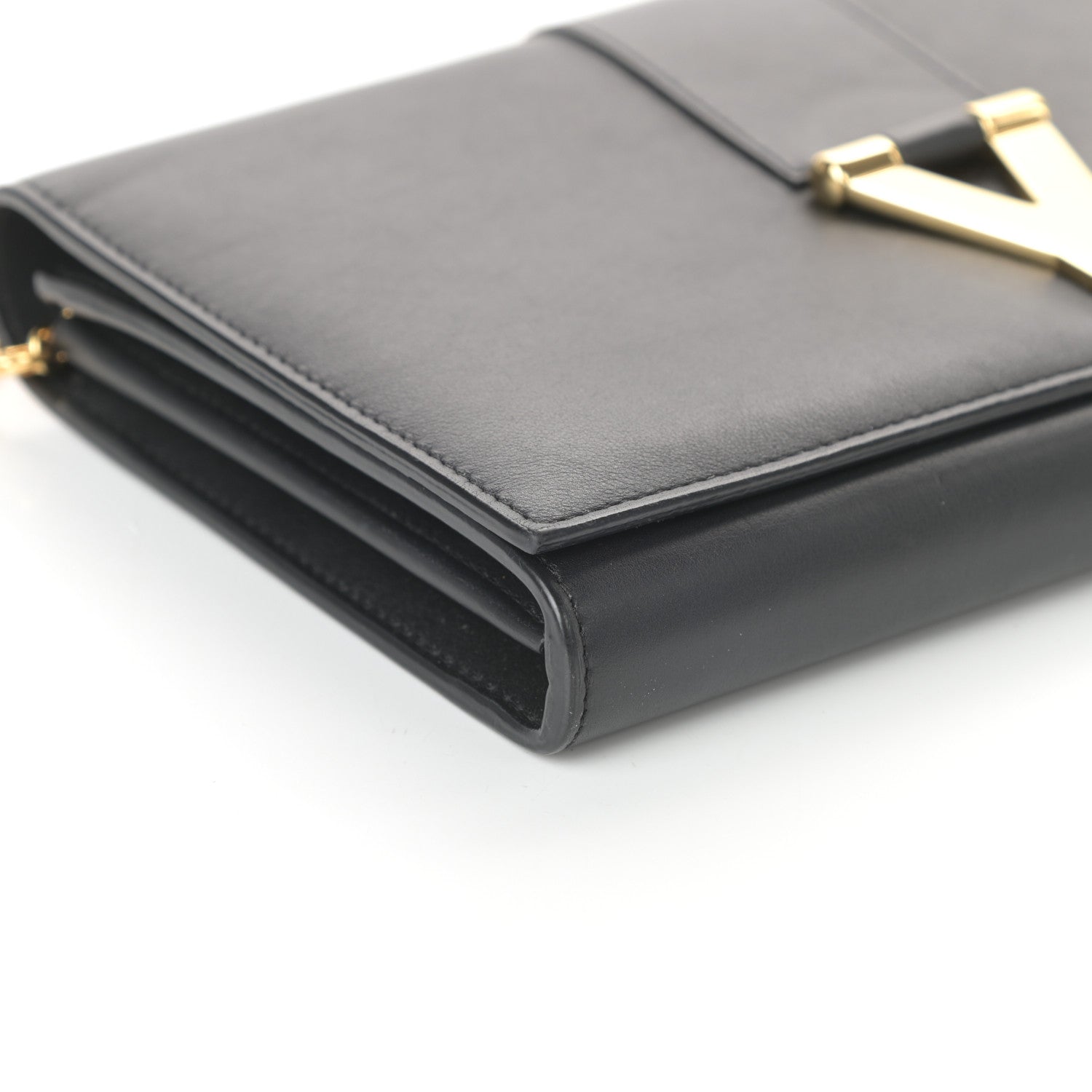 Saint Laurent Calfskin Classic Y Ligne Chain Wallet Black 8 of 10