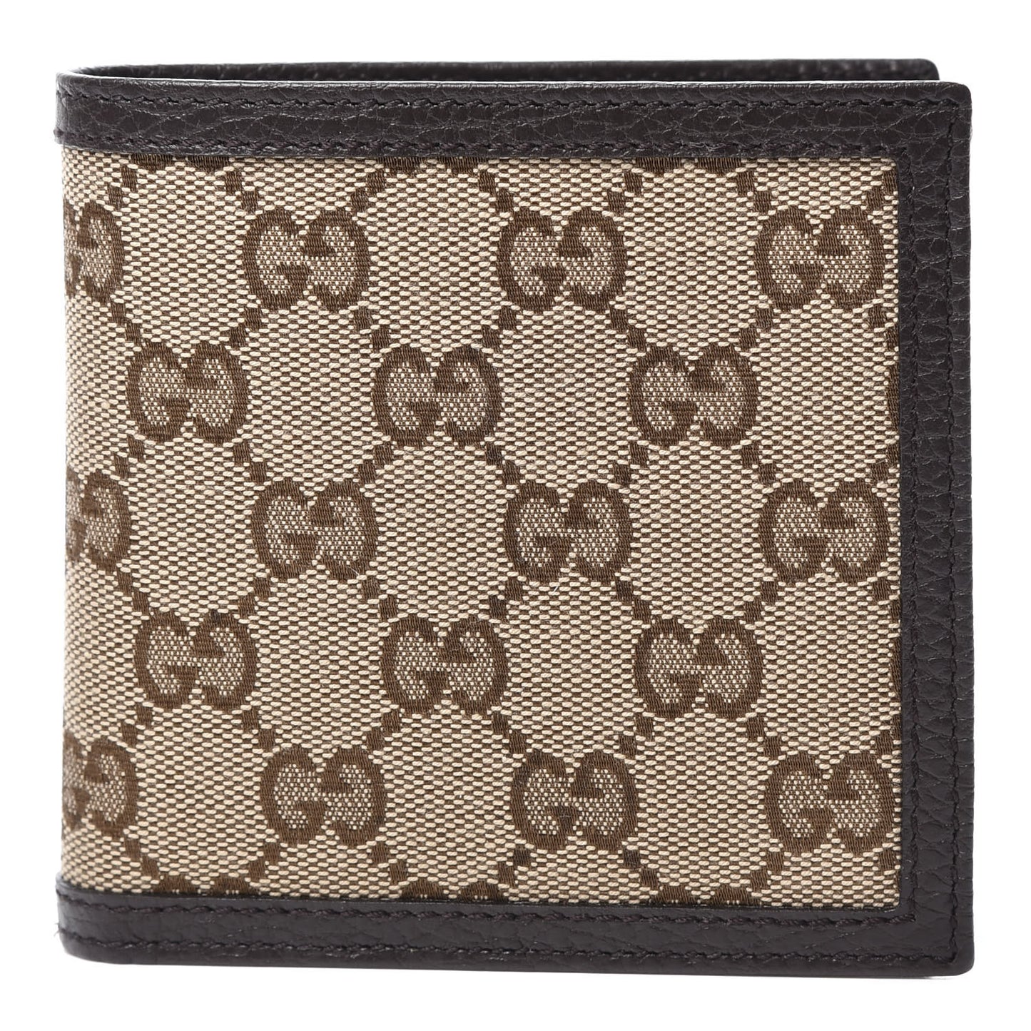 Monogram Bi-Fold Wallet Dark Brown