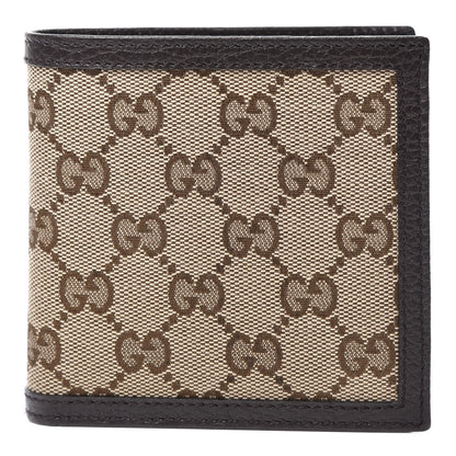 Gucci Monogram Bi-Fold Wallet Dark Brown 1 of 11