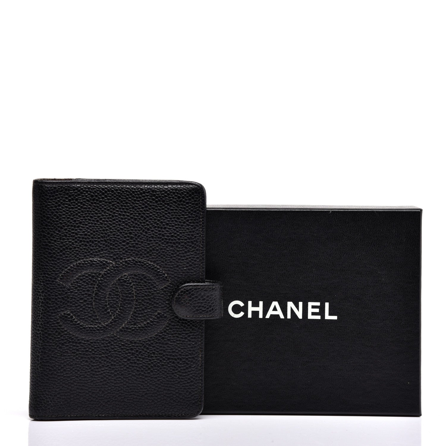 Chanel Caviar CC Small Ring Agenda Planner Black 9 of 14