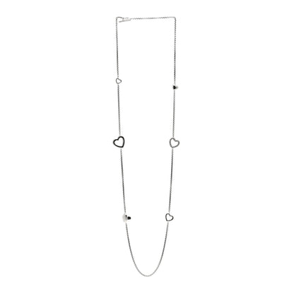 David Yurman DAVID YURMAN Sterling Silver Cable Heart Chain Necklace 3 of 4