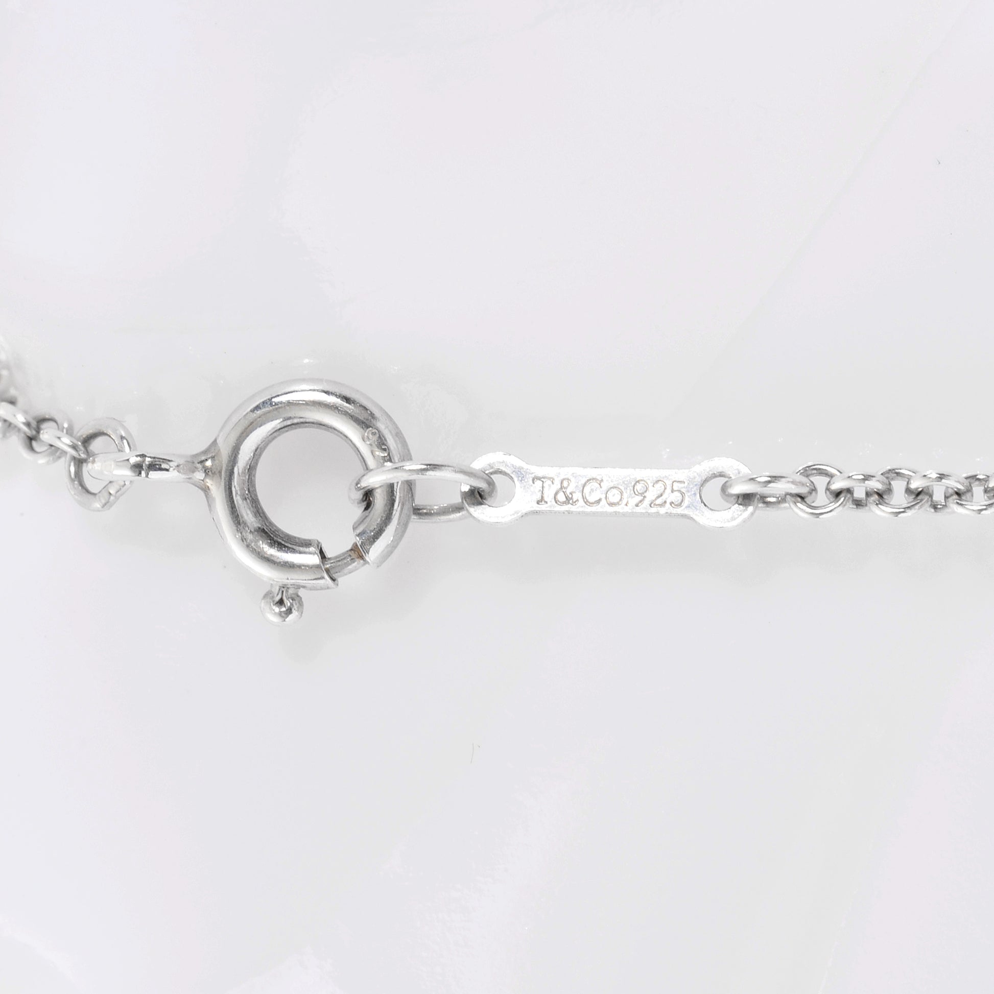 Tiffany Sterling Silver Elsa Peretti Five Station Teardrop Bracelet 4 of 5