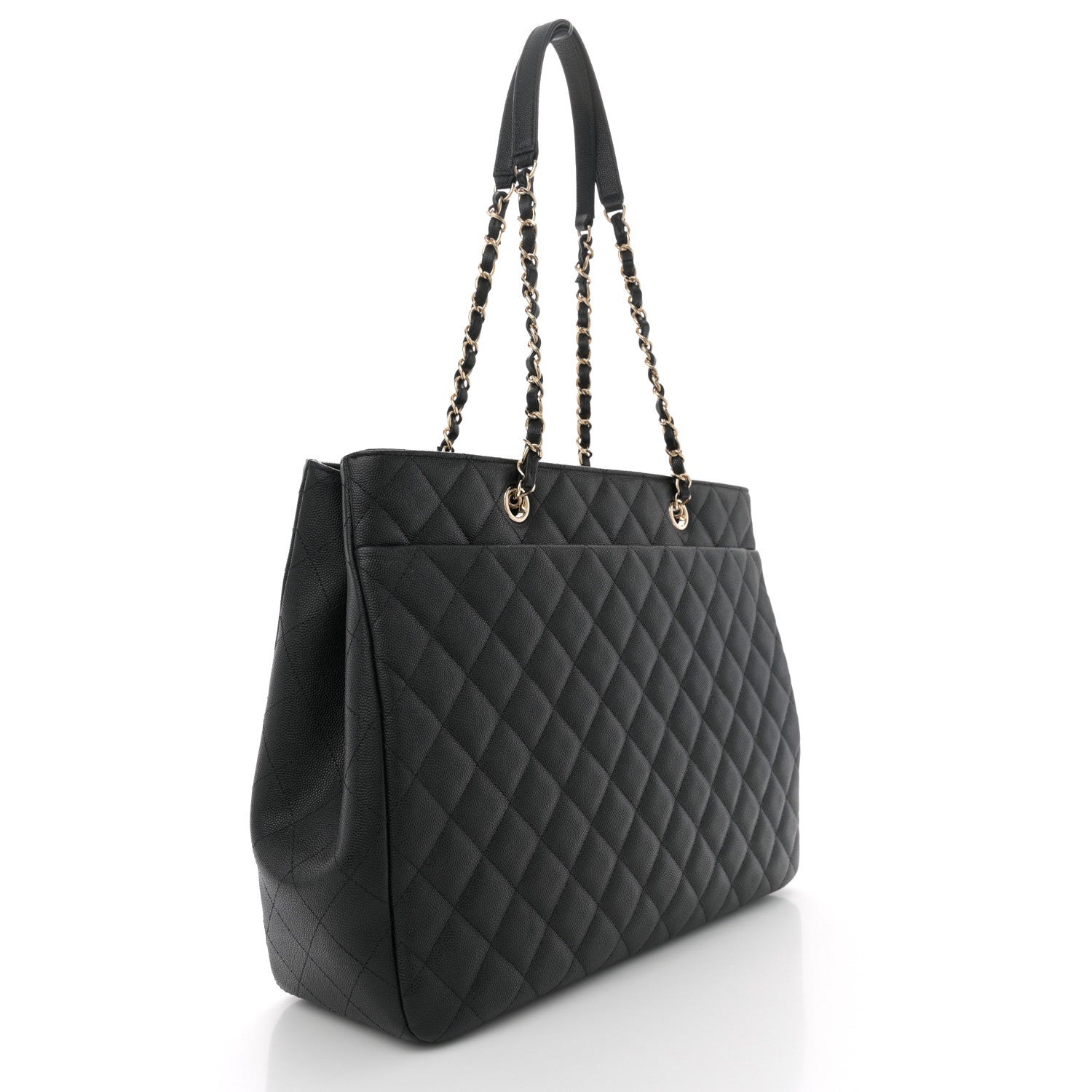 Chanel Caviar Quilted Large Shopping Tote Black 2 of 10