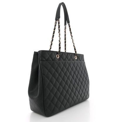 Chanel Caviar Quilted Large Shopping Tote Black 2 of 10