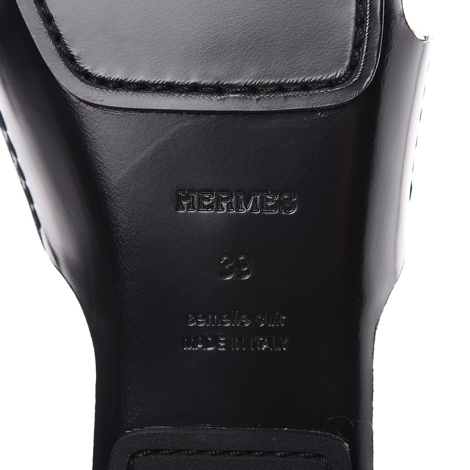 Hermes Calfskin Ruse Mules 39 Black 6 of 8