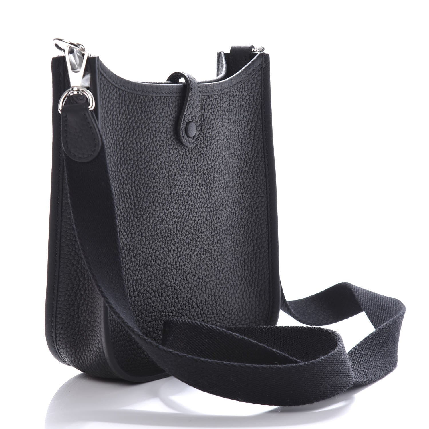 Hermes Taurillon Clemence Evelyne TPM Black 3 of 11