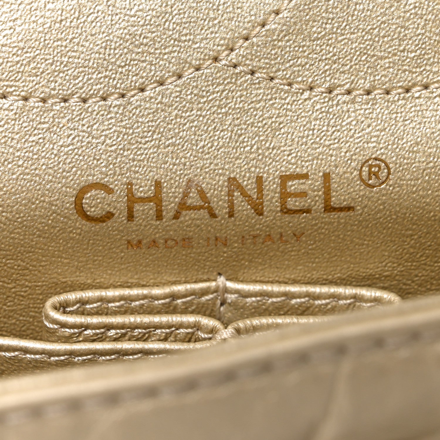 Chanel Metallic Aged Calfskin Quilted 2.55 Reissue 226 Flap Pale Gold 6 of 11
