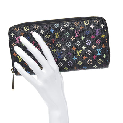 Louis Vuitton Monogram Multicolor Zippy Wallet Black Grenade 2 of 12
