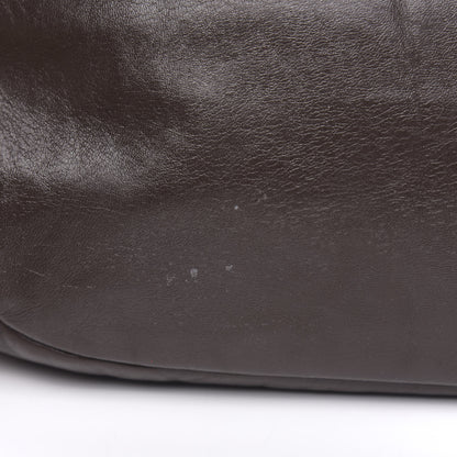 Chanel Tweed Lambskin Drawstring Tweedy Tote Brown 9 of 14