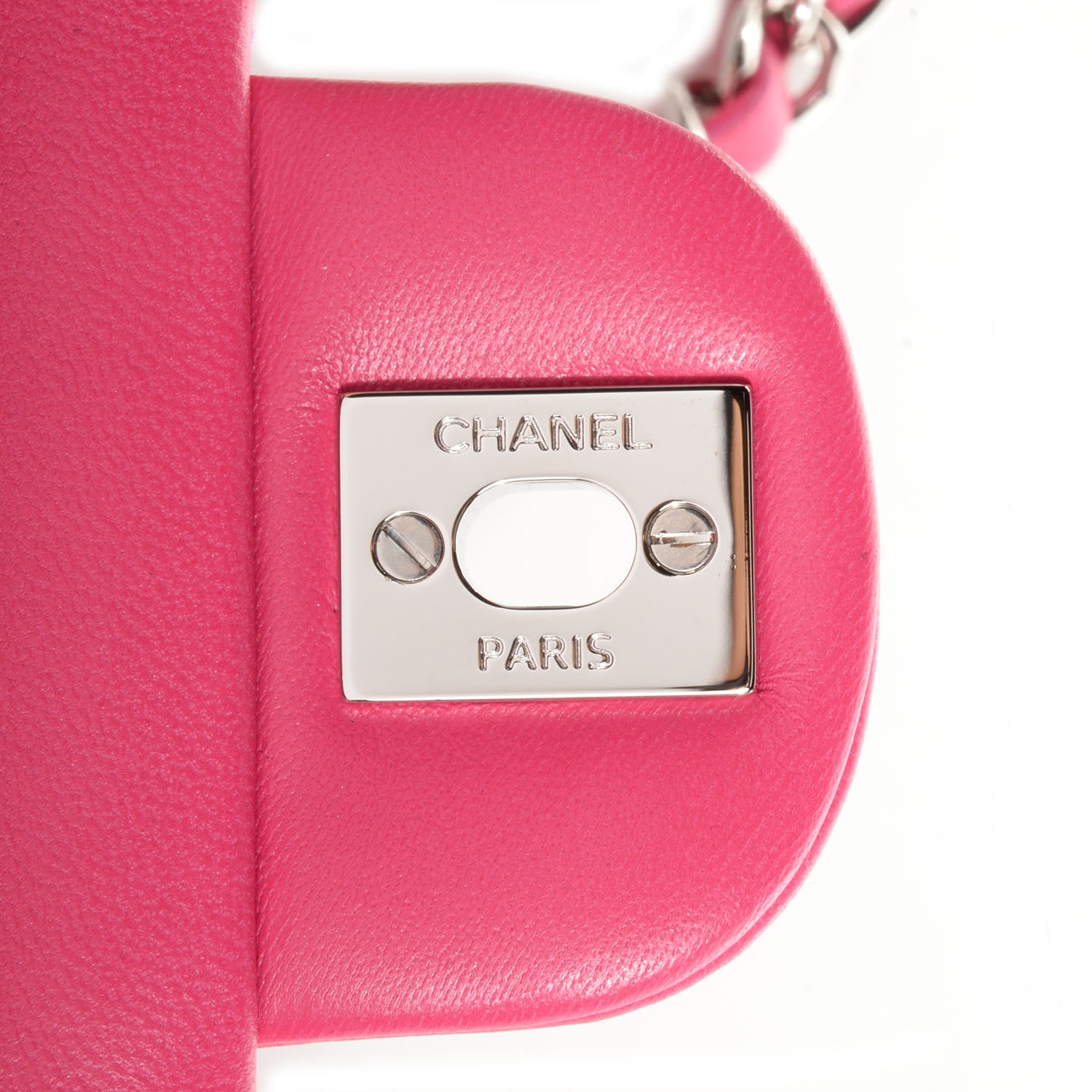 Chanel Lambskin Quilted Mini Flap Dark Pink 9 of 9