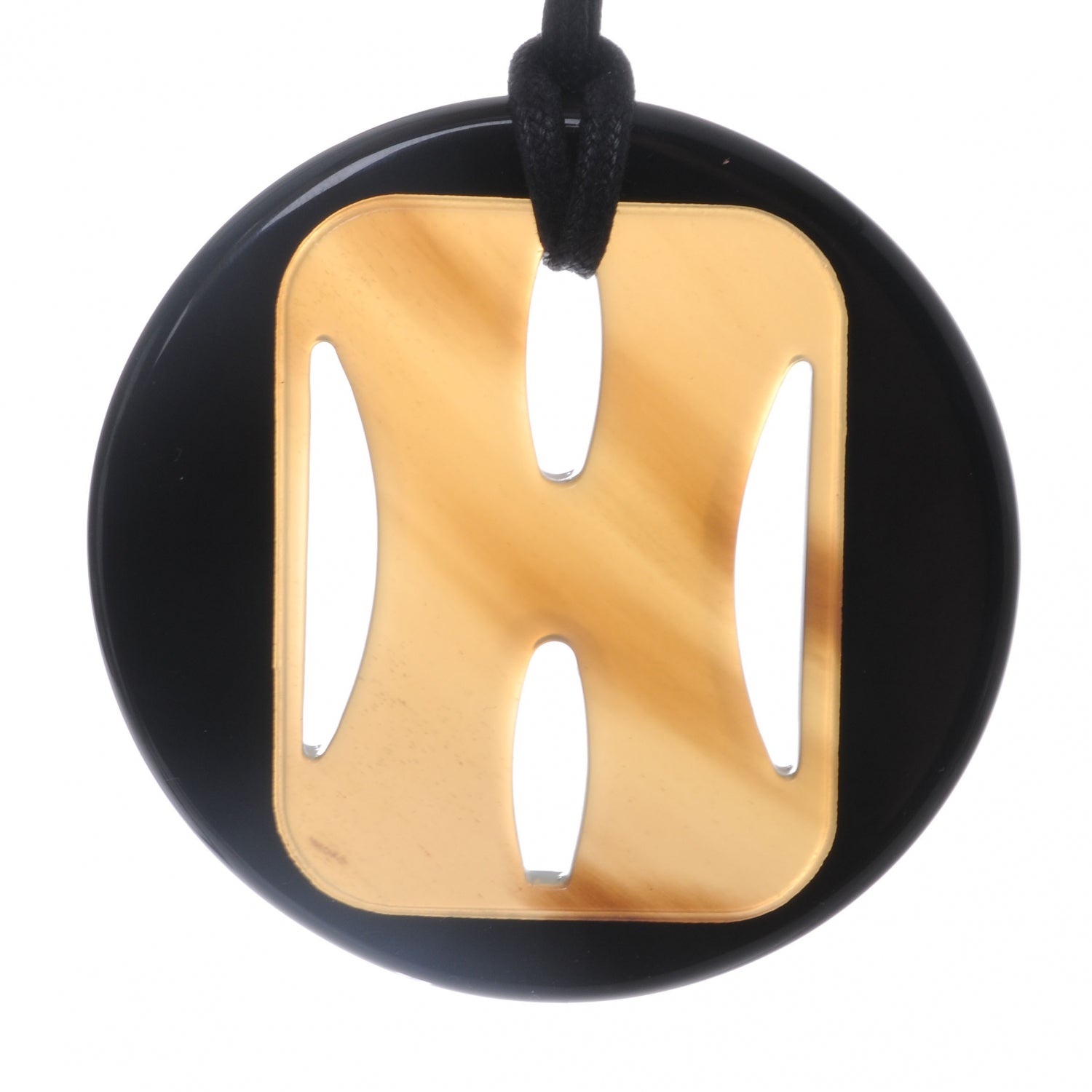 Hermes Buffalo Horn and Lacquer Tonkin Necklace 4 of 4
