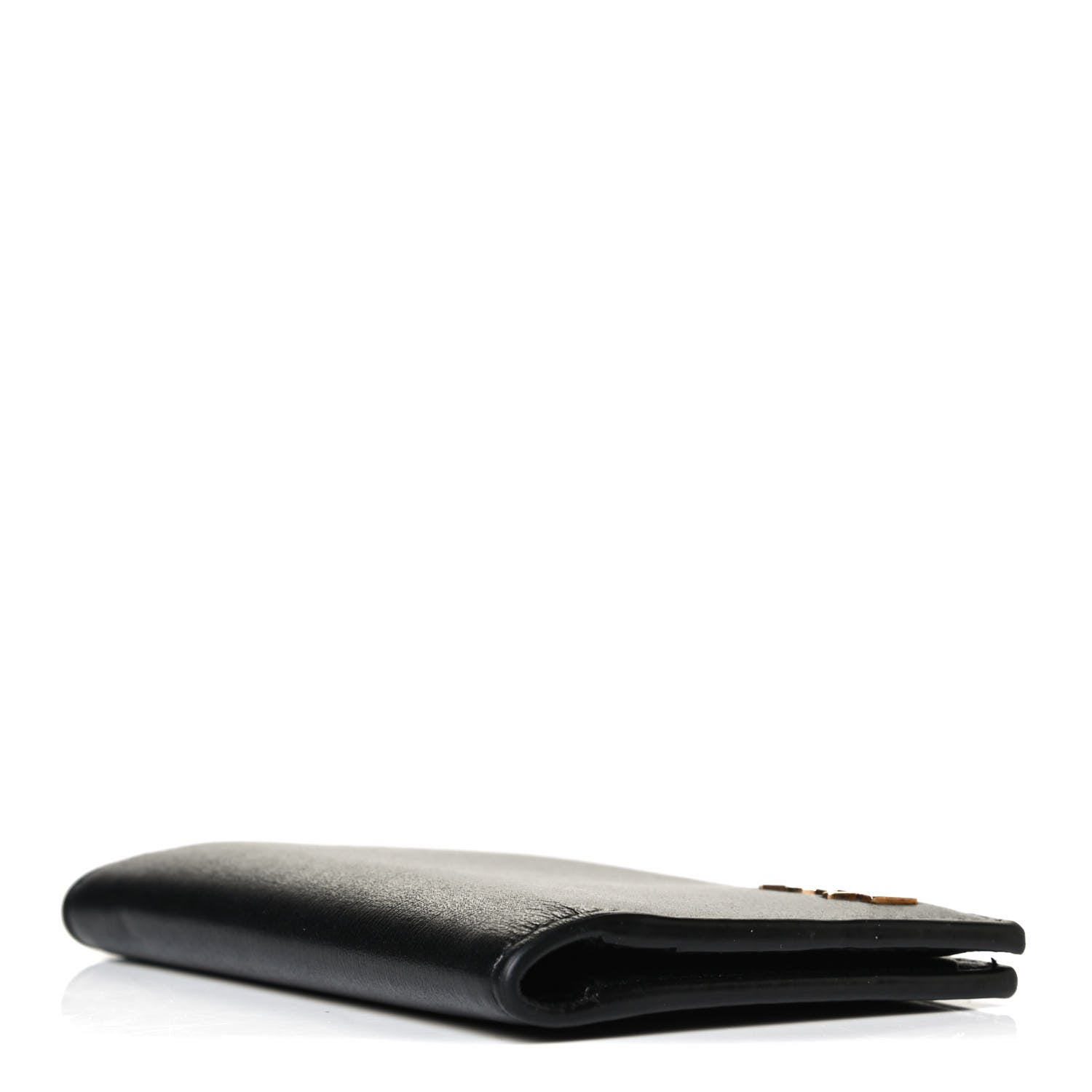 Saint Laurent Calfskin Techno Credit Card Wallet Black 4 of 7