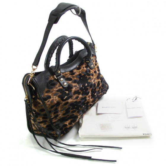 Balenciaga Pony Hair Leopard City Anthracite LTD ED 3 of 9