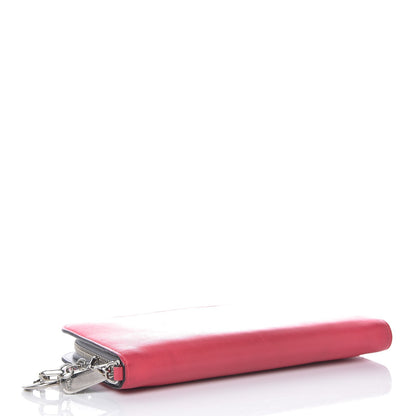 Christian Dior Smooth Calfskin Diorissimo Voyageur Wallet Rose Hot Pink 4 of 7