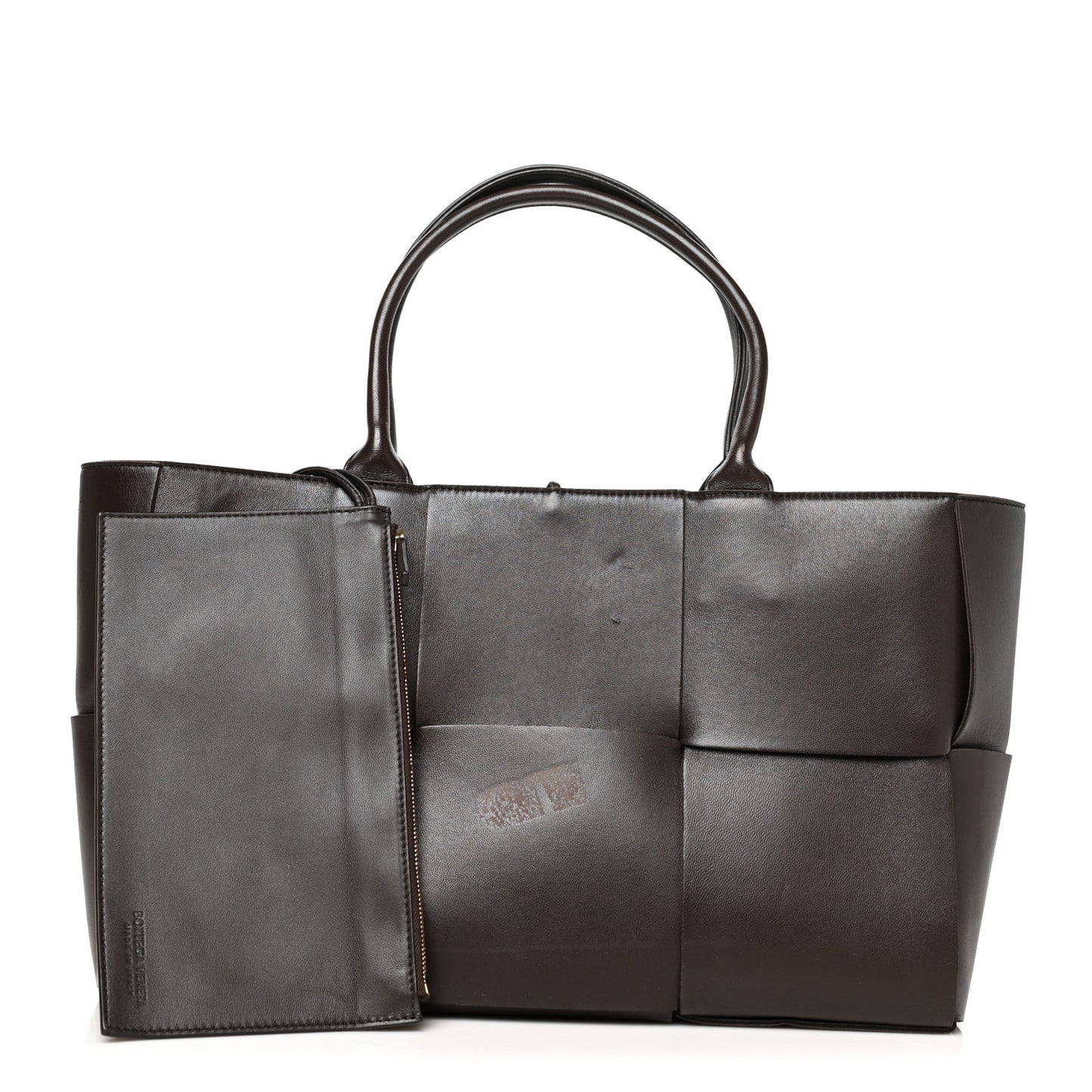 Nappa Maxi Intrecciato Arco Tote Fondant