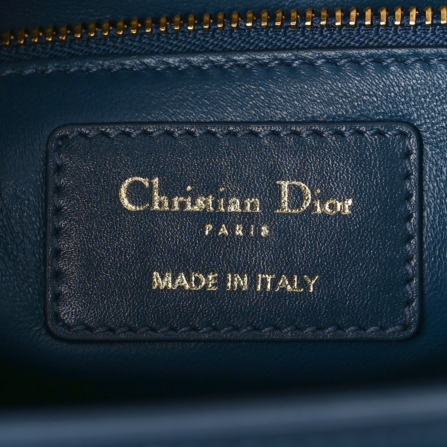 Christian Dior Smooth Calfskin 30 Montaigne Flap Bag Blue 6 of 8