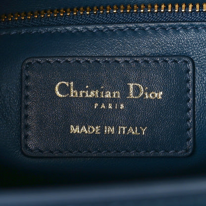 Christian Dior Smooth Calfskin 30 Montaigne Flap Bag Blue 6 of 8