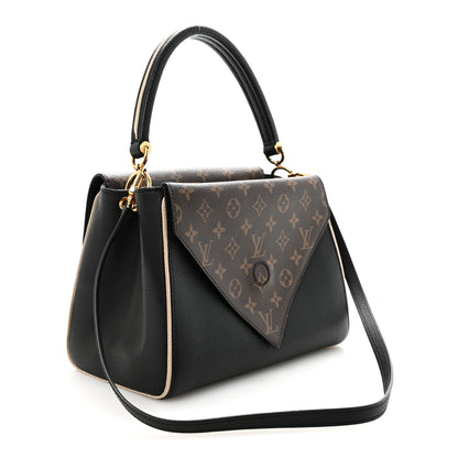 Louis Vuitton Grained Calfskin Monogram Double V Black 3 of 9