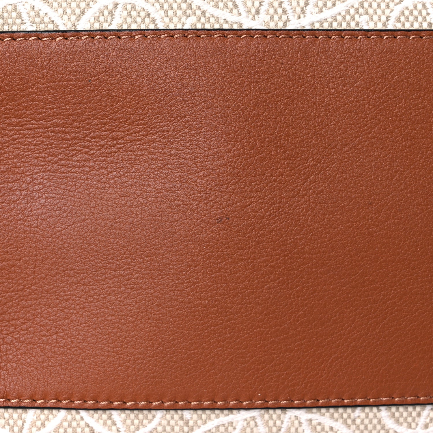 Loewe Jacquard Anagram Calfskin Small Cubi Bag Ecru Tan 12 of 13
