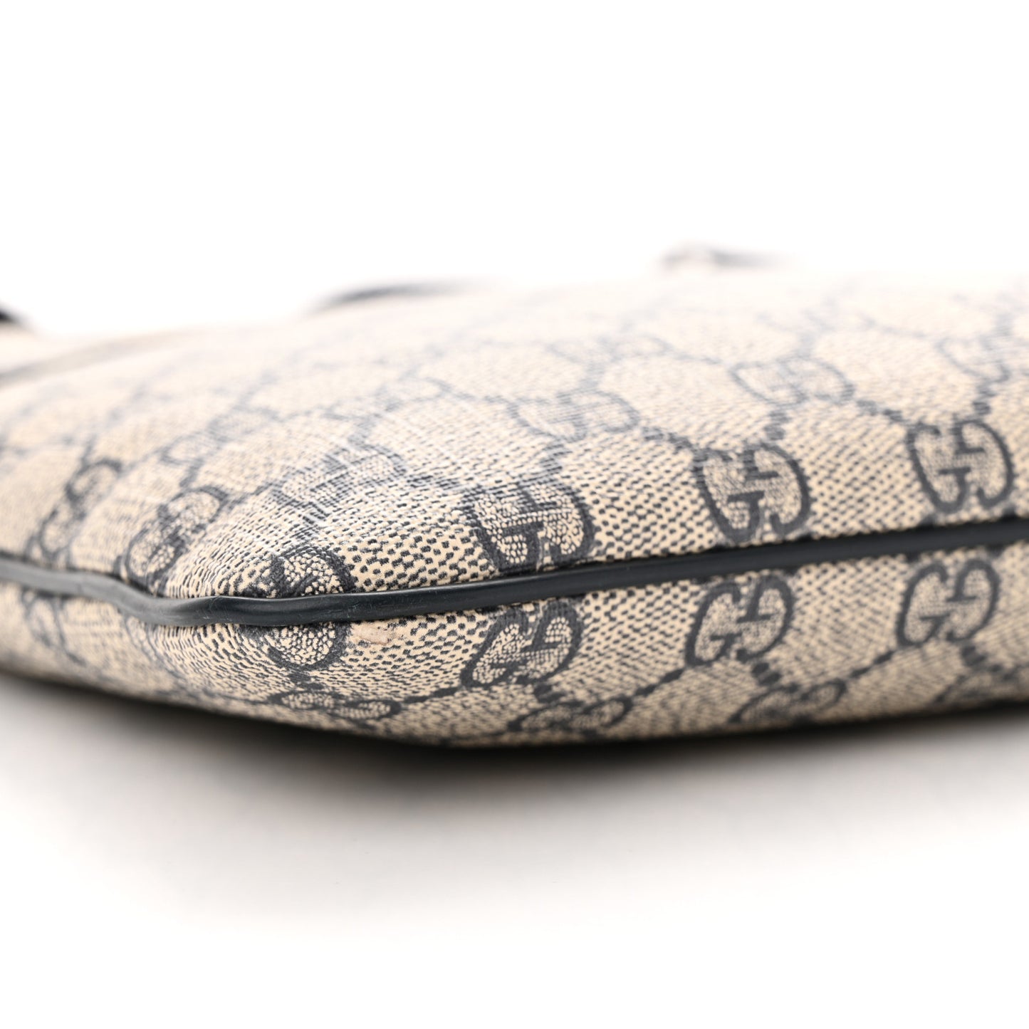 GG Supreme Monogram Flat Messenger Bag Black