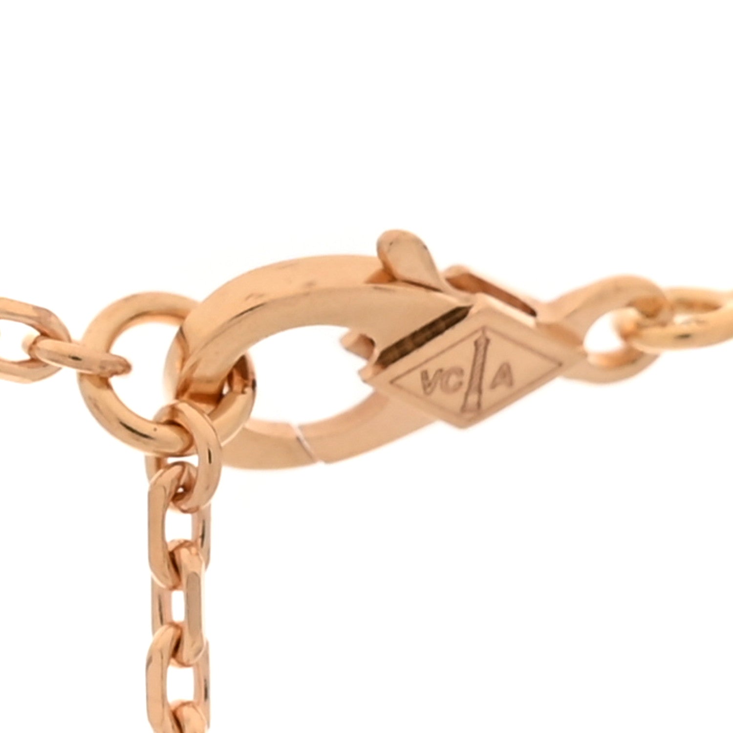 Van Cleef & Arpels 18K Rose Gold Letterwood Magic Alhambra Long Necklace 5 of 7