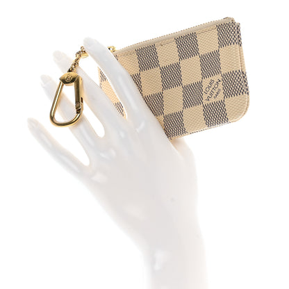 Louis Vuitton LOUIS VUITTON Damier Azur Key Pouch 2 of 7