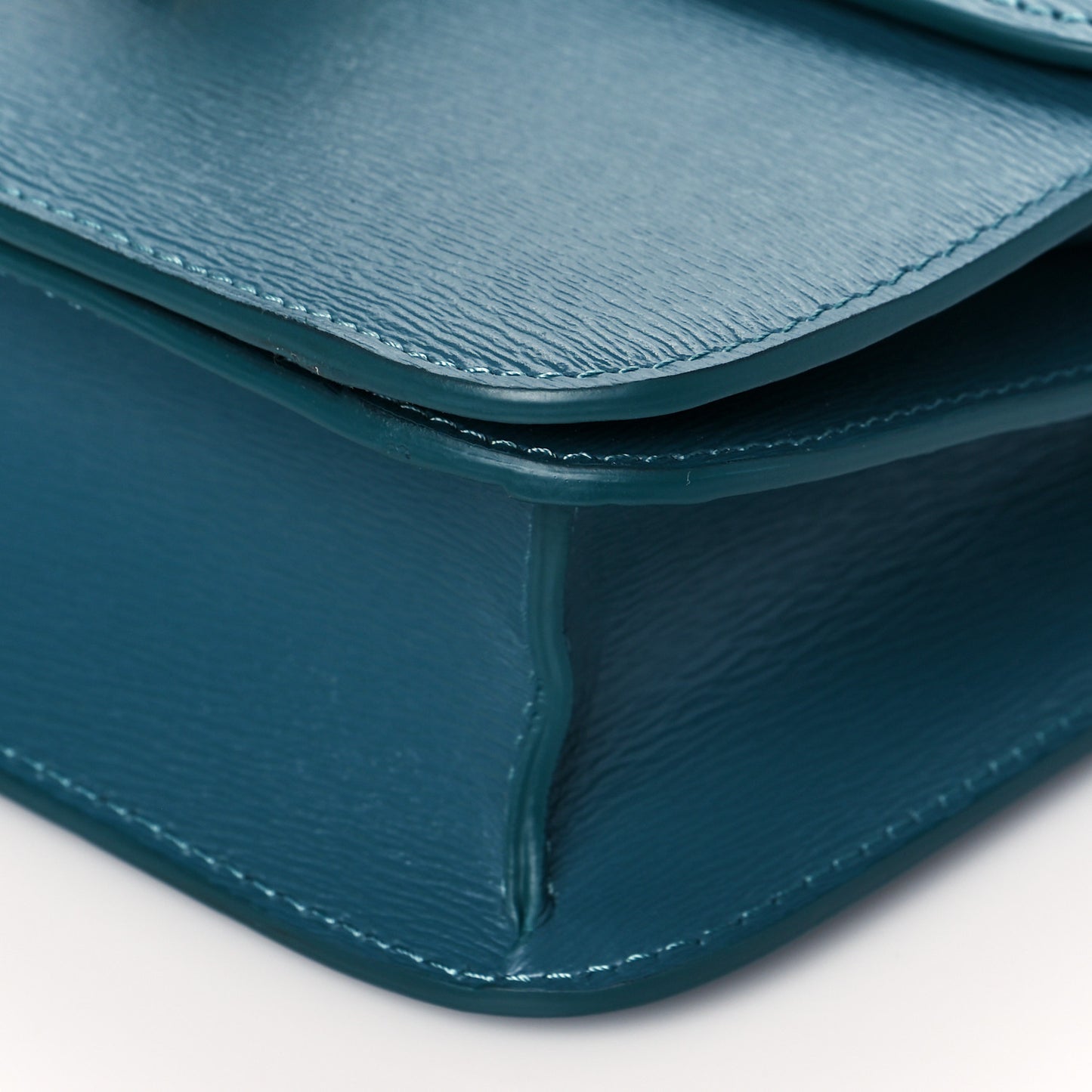 Liege Calfskin Teen Classic Box Flap Bag Prussian Blue