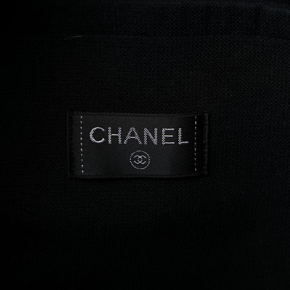 Chanel Terry Cotton CC Beach Tote Towel Set Black 7 of 9