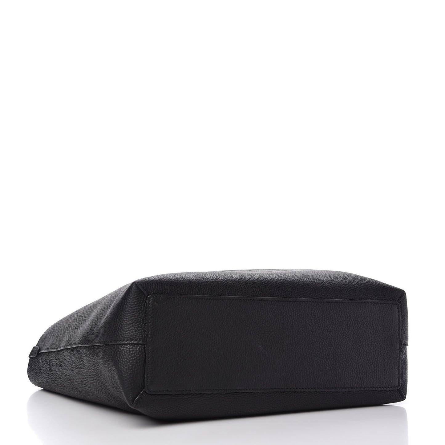 Grainy Calfskin Remington Tote Black