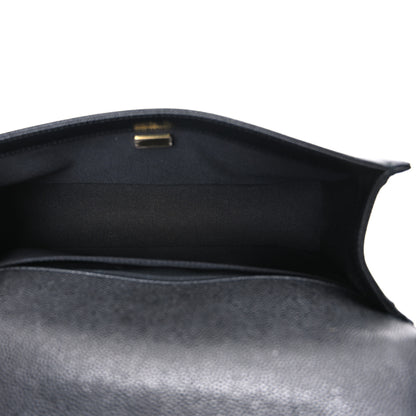 Chanel Caviar Chevron Quilted Medium Boy Flap Black 5 of 11