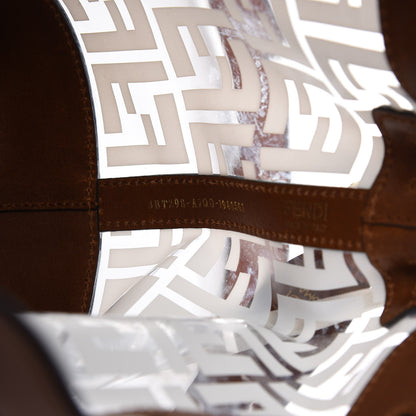 Fendi TPU FF Vitello Aura F is Fendi Grande Mon Tresor Bucket Bag White Cuoio 8 of 12