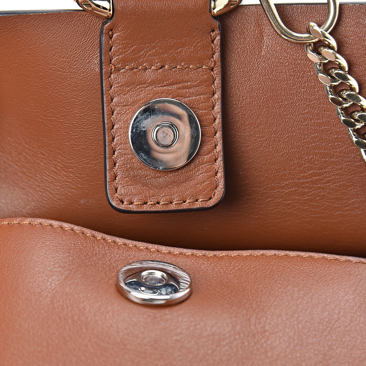 Chloe Suede Calfskin Mini Faye Bracelet Bag Tobacco 15 of 15