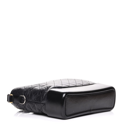 Chanel Aged Calfskin Quilted Large Gabrielle Hobo Black 4 of 8