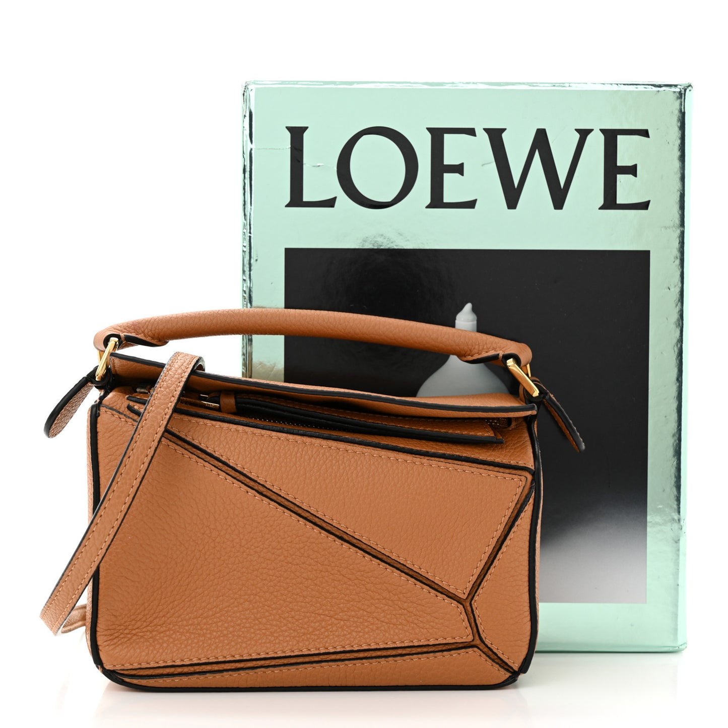 Calfskin Mini Puzzle Bag Tan