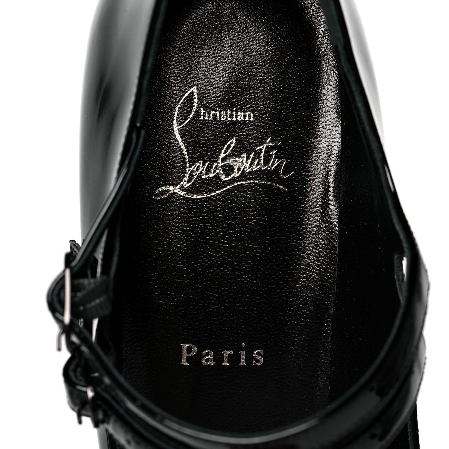 Christian Louboutin Patent Miss Jane Mary Janes 55 Pumps 40.5 Black 7 of 7