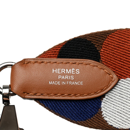 Hermes Toile Swift 50mm Sangle Flipperball Shoulder Strap Noisette Cuivre Gold 3 of 6
