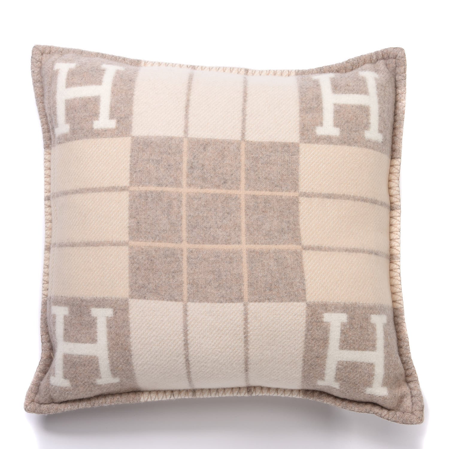 Hermes Wool Cashmere Avalon III Pillow PM Coco Camomille 3 of 6