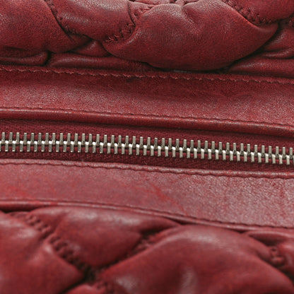 Chanel Calfskin Bubble Quilt Bowler Bordeaux 12 of 12