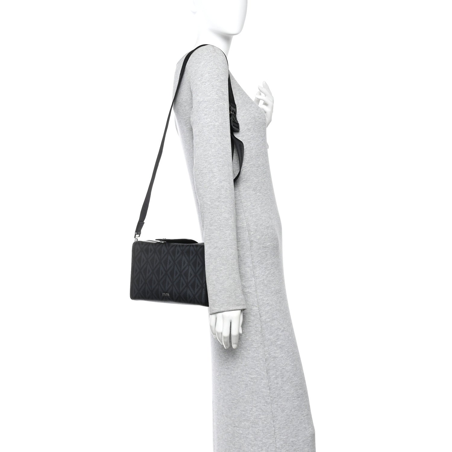Christian Dior Canvas CD Diamond Lingot 22 Bag Black 2 of 9