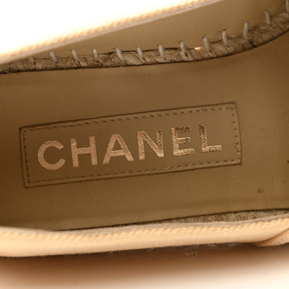 Chanel Denim CC Espadrilles 35 Beige Black 7 of 9