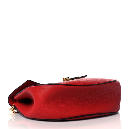 Chloe Grained Lambskin Drew Shoulder Bag Plaid Red 3 of 11