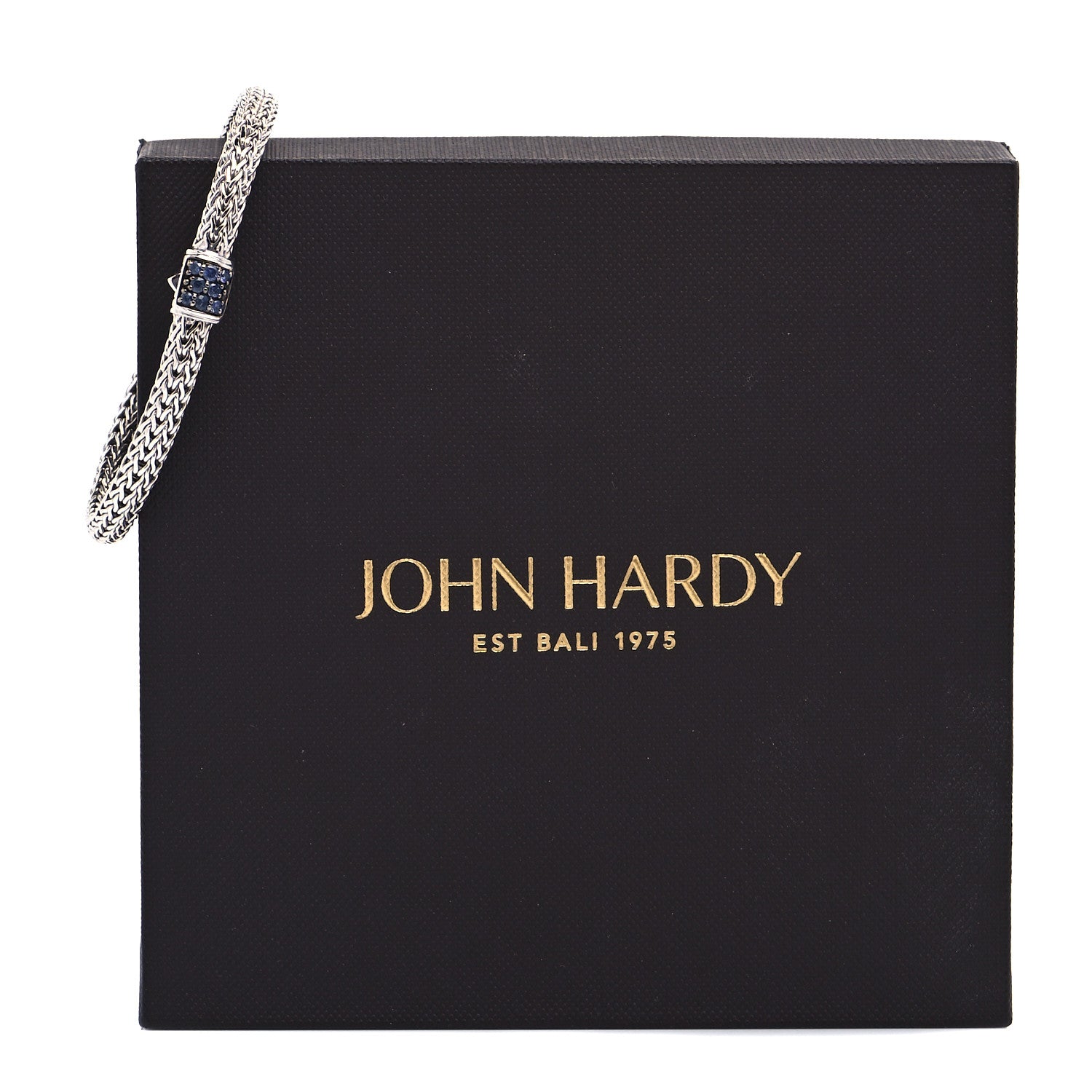 John Hardy Sterling Silver Blue Sapphire 5mm Classic Chain Bracelet 7 of 7