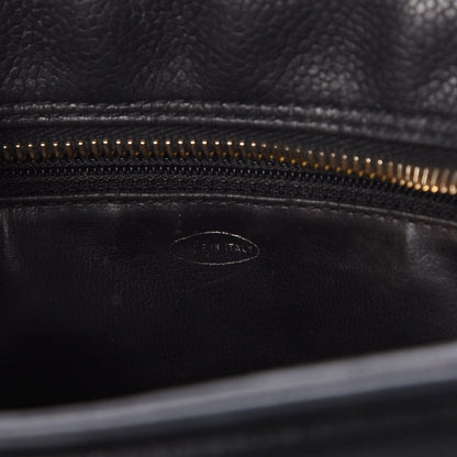 Chanel Caviar Timeless CC Cosmetic Pouch Bag Black 7 of 8