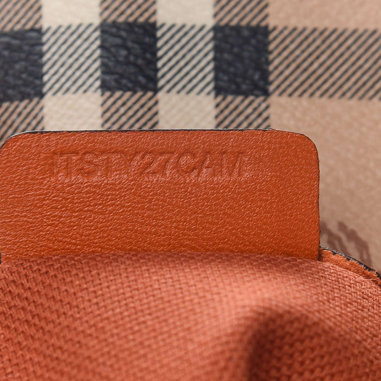 Haymarket Check Small Canterbury Tote Orange