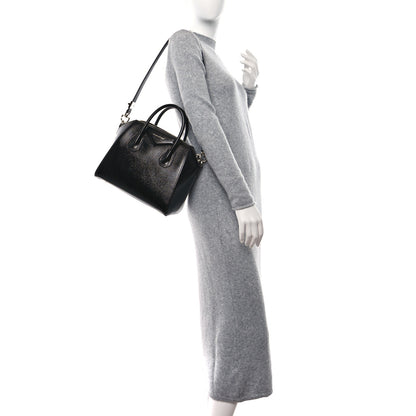 Givenchy Textured Patent Calfskin Small Antigona Black 2 of 11