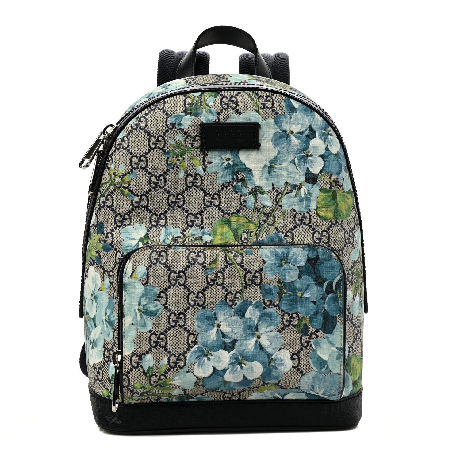 Gucci GG Supreme Monogram Blooms Small Day Backpack Blue 1 of 10