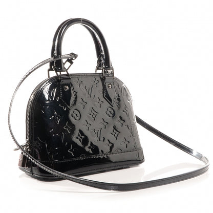Louis Vuitton Vernis Alma BB Noir Magnetique 3 of 8