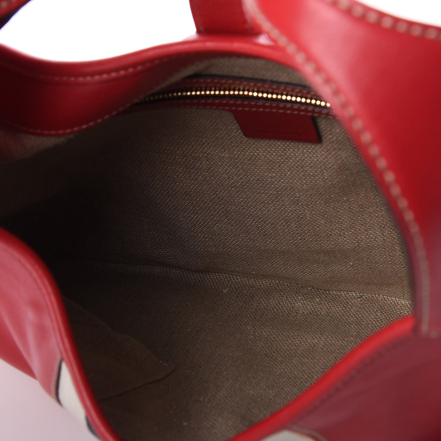 Calfskin Web Medium Jackie O Bouvier Hobo Red