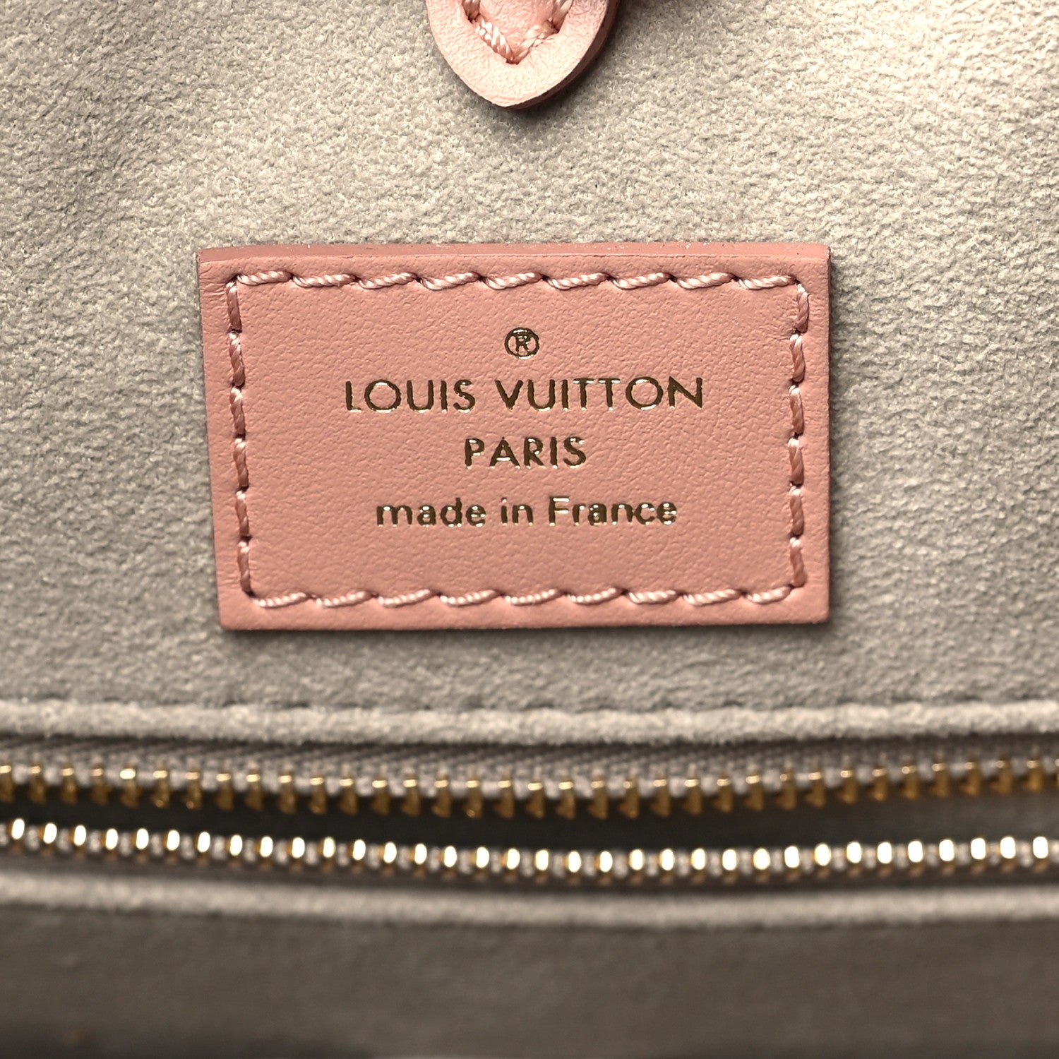 Louis Vuitton Empreinte Monogram Giant Onthego MM Rose Trianon Creme 6 of 8